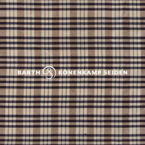 3090B-251 Doupion silk checked beige blue 115g 137cm