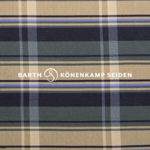 3090B-267 Doupion silk checked green gold 115g 137cm