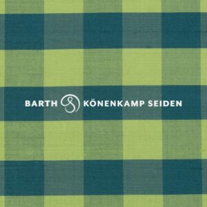 3090B-283 Doupionsilk checked green 115g 137cm