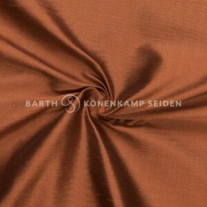 3090-18 Doupion silk plain orange brown 115g 137cm