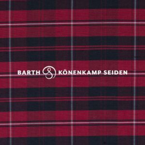 3090B-105 Doupion silk checked red black 115g 137cm