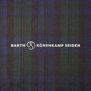 3090B-109 Doupion silk checked green black 115g 137cm