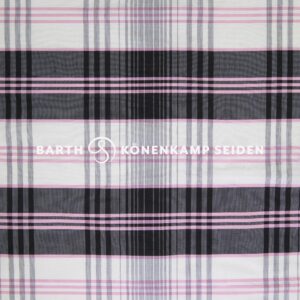 3090B-141 Doupion silk checked multicoloured pink 115g 137cm