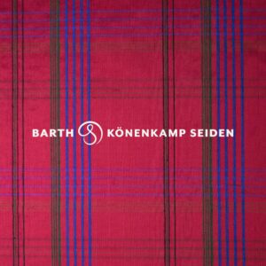 3090B-203 Doupion silk checked multicoloured red 115g 137cm