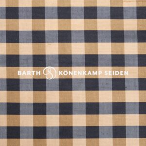 3090B-238 Doupion silk checked brown black 115g 137cm