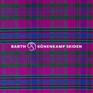 3090B-95 Doupion silk checked pink turquoise 115g 137cm