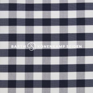3090B-300 Doupion silk checked white blue 115g 137cm