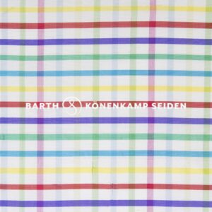 3090B-301 Doupion silk checked multicoloured white 115g 137cm
