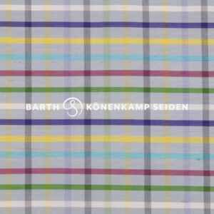 3090B-302 Doupion silk checked multicoloured grey 115g 137cm