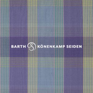 3090B-305 Doupion silk checked purple green 115g 137cm