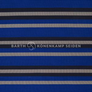 3090ST-564 Doupion silk striped blue gold 115g 137cm