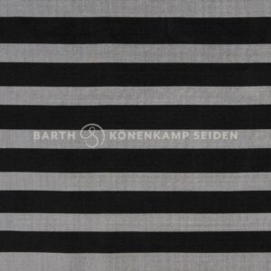 3090ST-575 Doupion silk striped black grey 115g 137cm