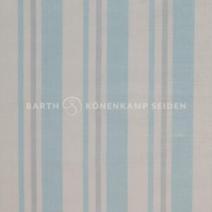3090ST-587 Doupion silk striped white blue 115g 137cm
