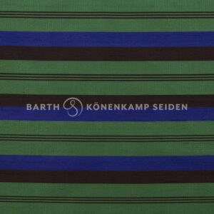 3090ST-594 Doupion silk striped green blue 115g 137cm