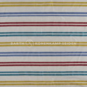 3090ST-664 Doupion silk striped multicoloured white 115g 137cm