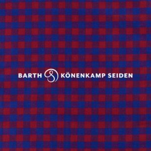 3091C-21 Doupion/Taffeta crystal, checked and striped red blue 100g 140cm