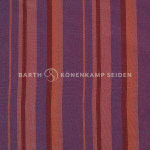 3091S-53 Dupion/Taffeta crystal, wide striped orange purple 100g 140cm