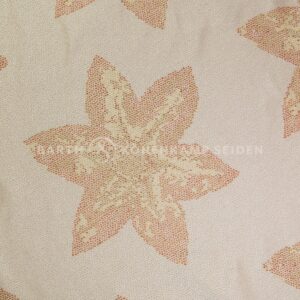 3822-44 Deco-Silk „Flowers“ orange beige 260g 150cm